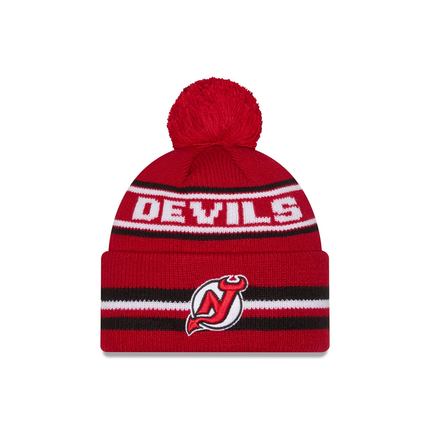 New Jersey Devils Classic Pom Knit Hat
