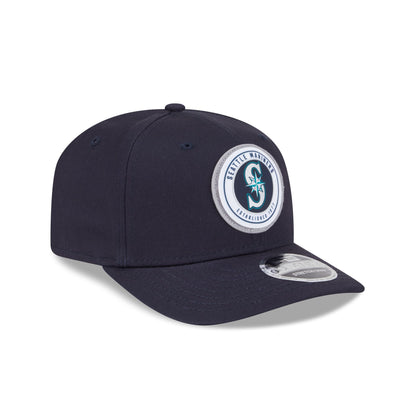 Seattle Mariners Circle Patch 9SEVENTY Stretch-Snap Hat