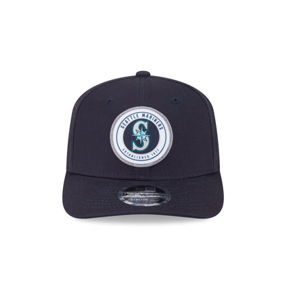 Seattle Mariners Circle Patch 9SEVENTY Stretch-Snap Hat