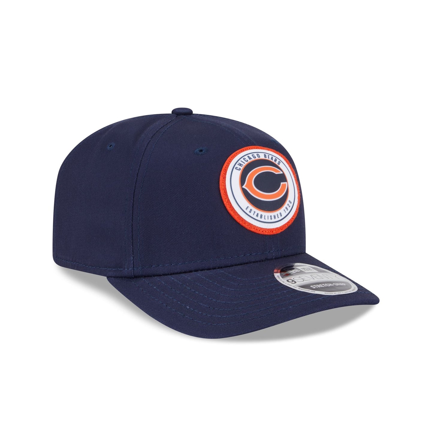 Chicago Bears Circle Patch 9SEVENTY Stretch-Snap Hat
