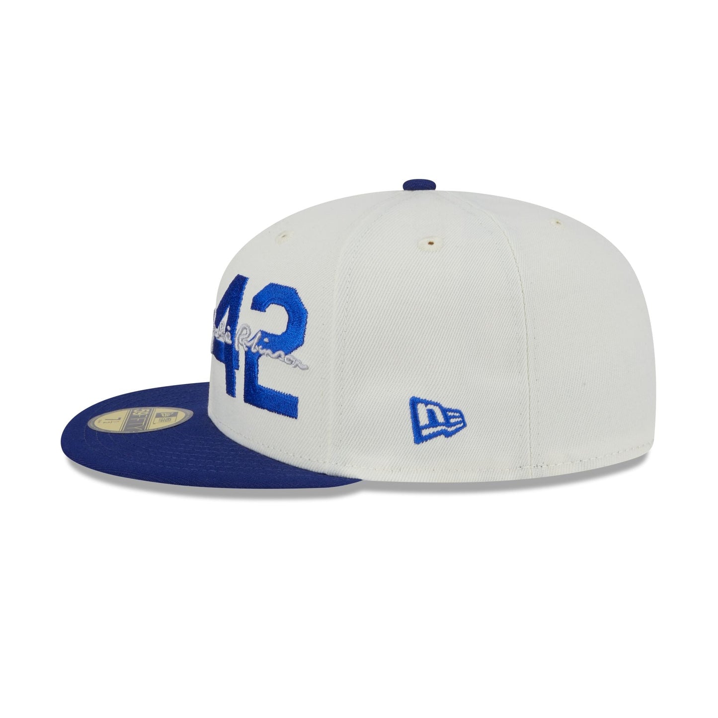Brooklyn Dodgers Jackie Robinson Chrome White 59FIFTY Fitted Hat