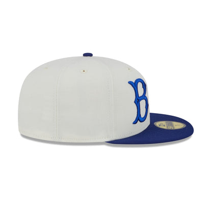 Brooklyn Dodgers Jackie Robinson Chrome White 59FIFTY Fitted Hat