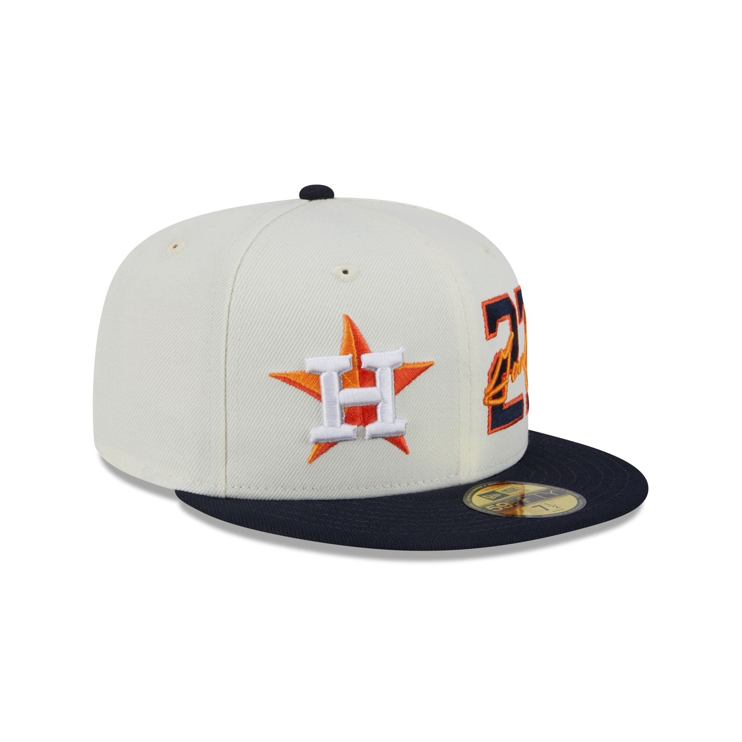 Houston Astros Jose Altuve Chrome White 59FIFTY Fitted Hat