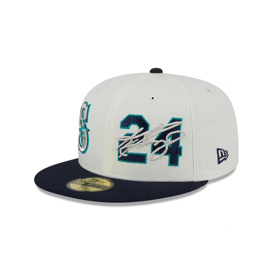 Seattle Mariners Ken Griffey Jr. Chrome White 59FIFTY Fitted Hat