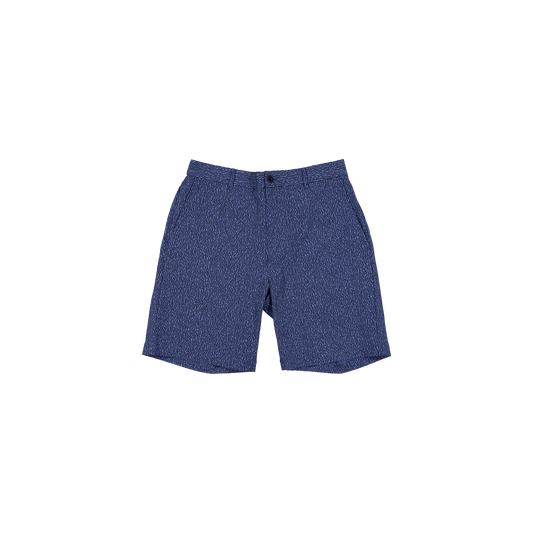 New Era Branded Golf Indigo Bark Print Shorts