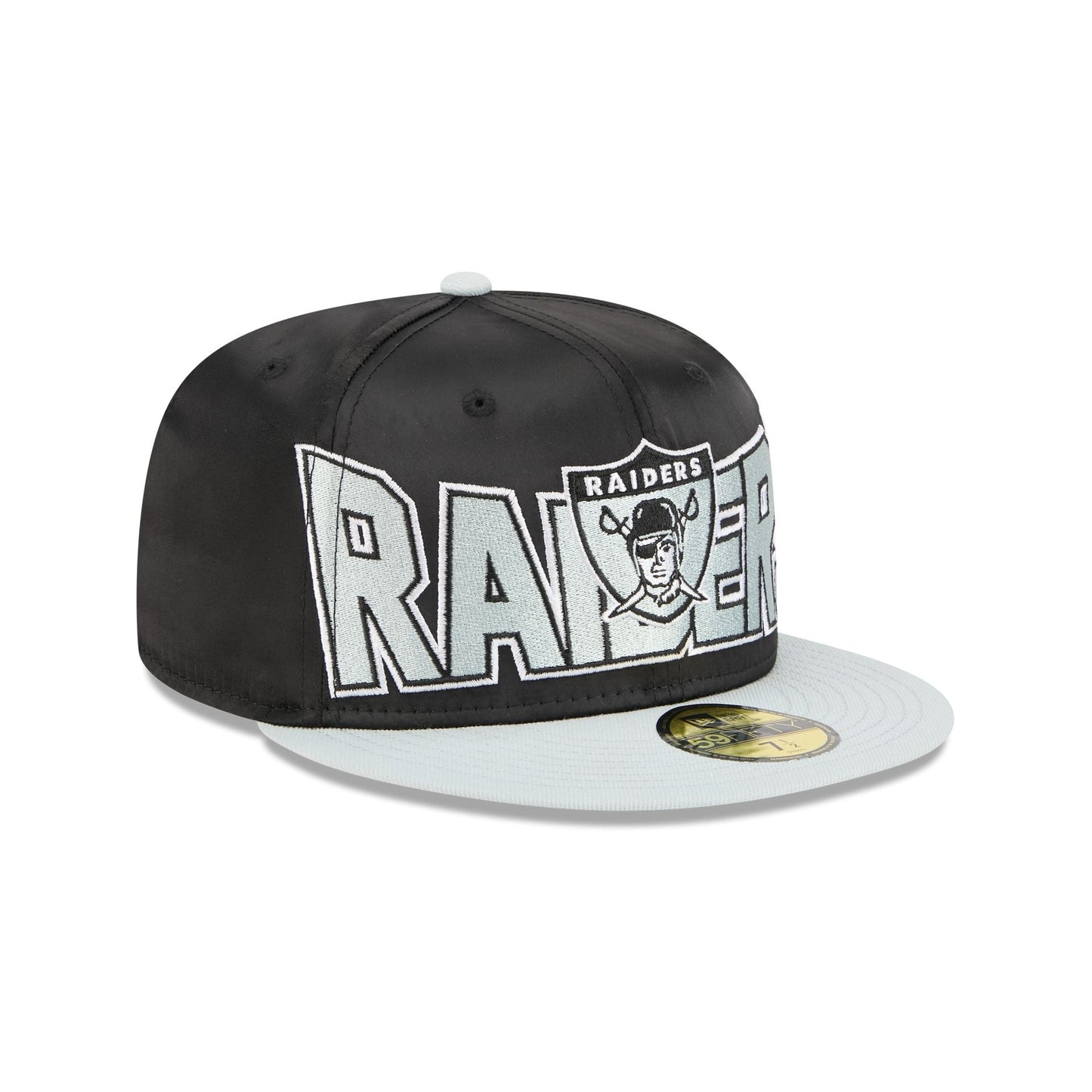 Las Vegas Raiders Bold Satin 59FIFTY Fitted Hat