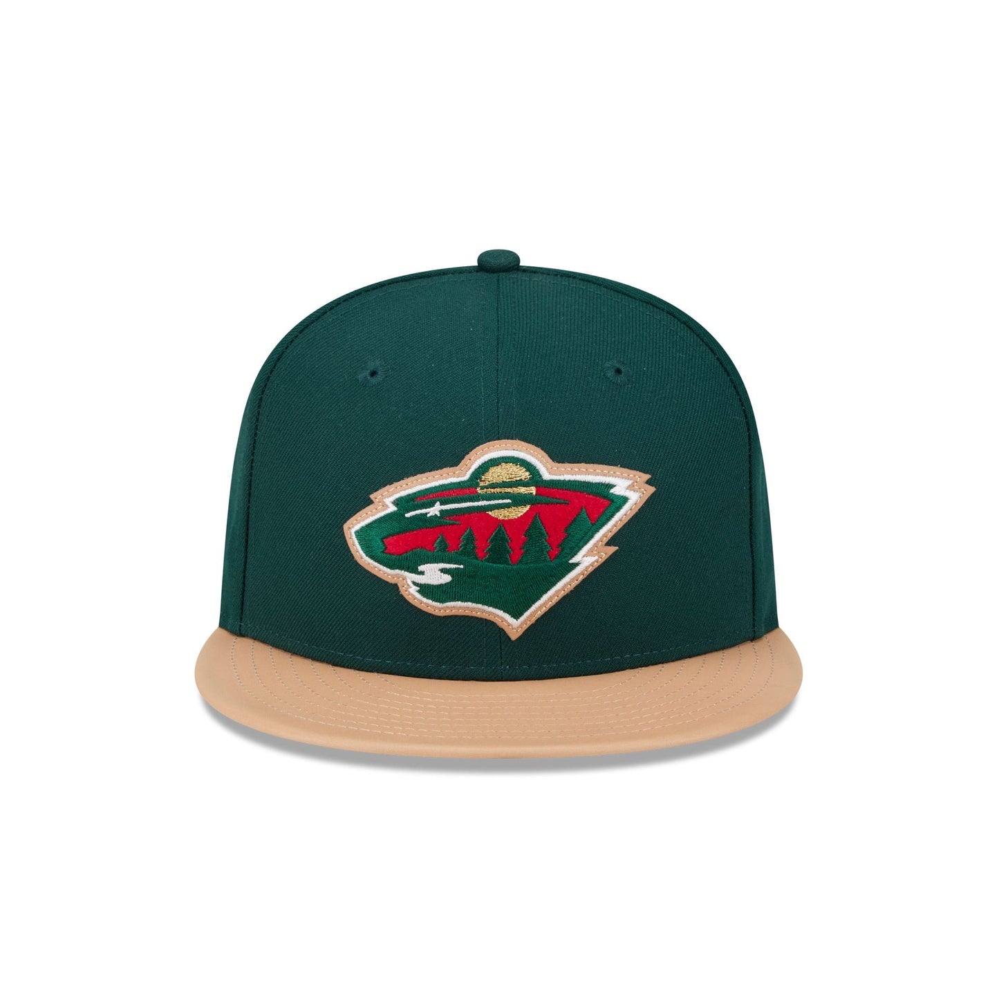 Minnesota Wild Leather Visor 59FIFTY Fitted Hat