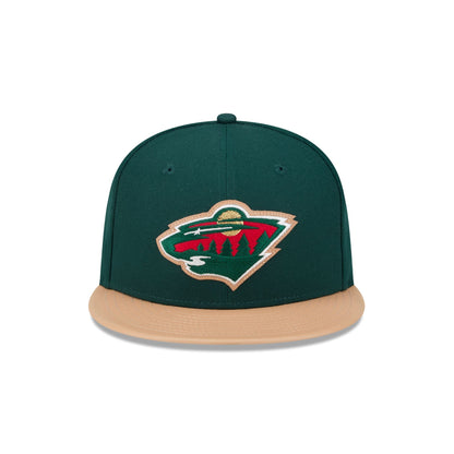 Minnesota Wild Leather Visor 59FIFTY Fitted Hat