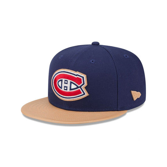 Montreal Canadiens Leather Visor 59FIFTY Fitted Hat
