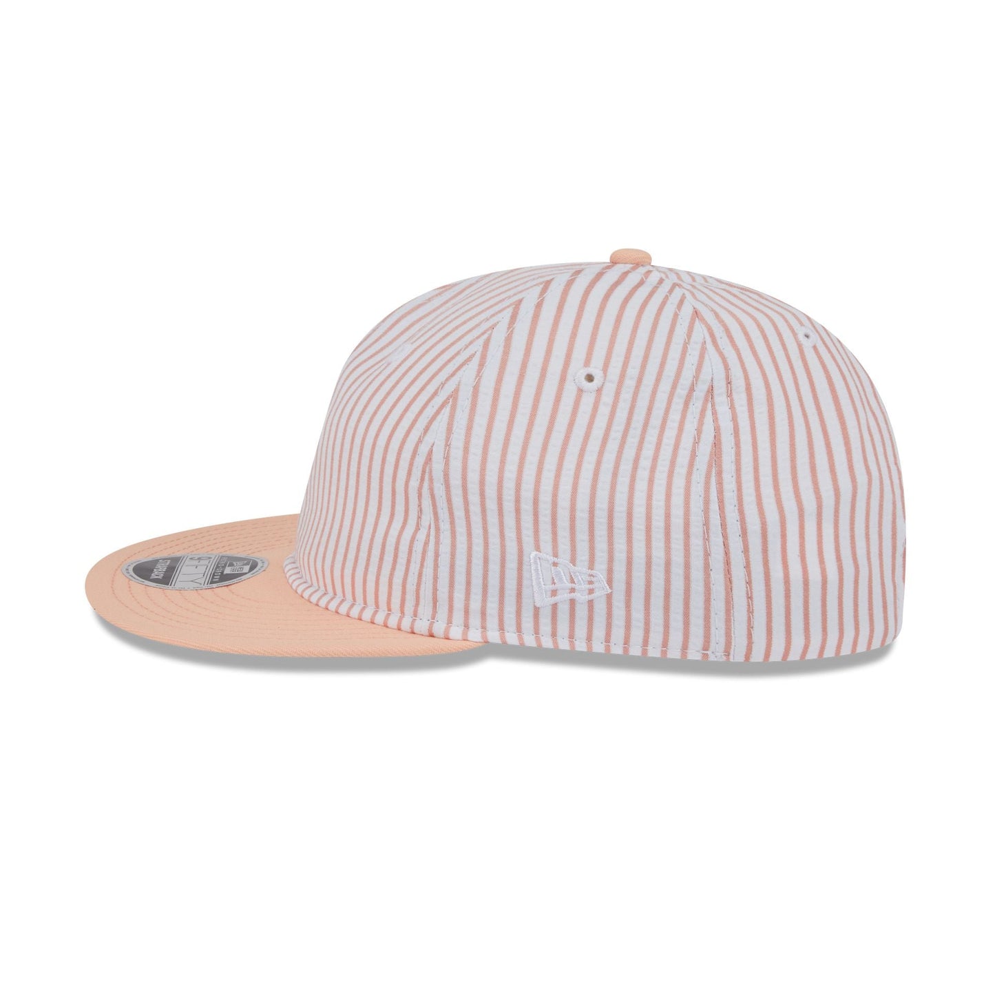 New Era Cap Peach Pinstripe Retro Crown 9FIFTY Snapback Hat