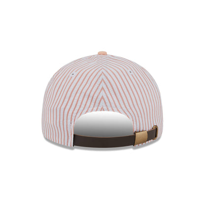 New Era Cap Peach Pinstripe Retro Crown 9FIFTY Snapback Hat