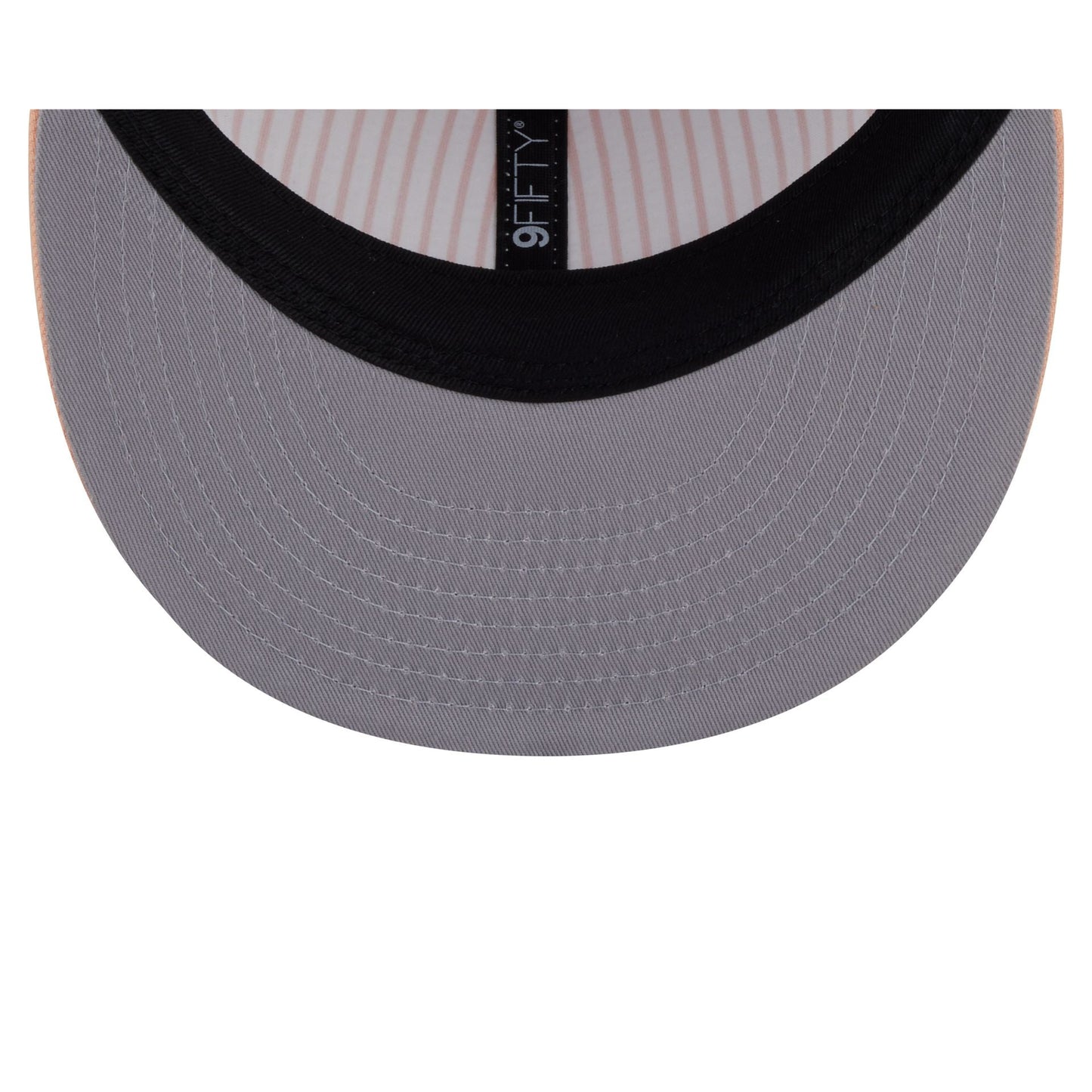 New Era Cap Peach Pinstripe Retro Crown 9FIFTY Snapback Hat