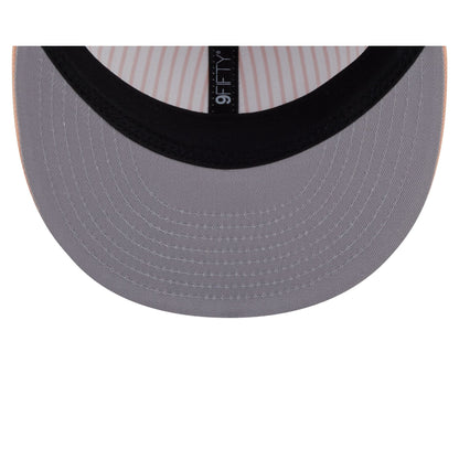 New Era Cap Peach Pinstripe Retro Crown 9FIFTY Snapback Hat