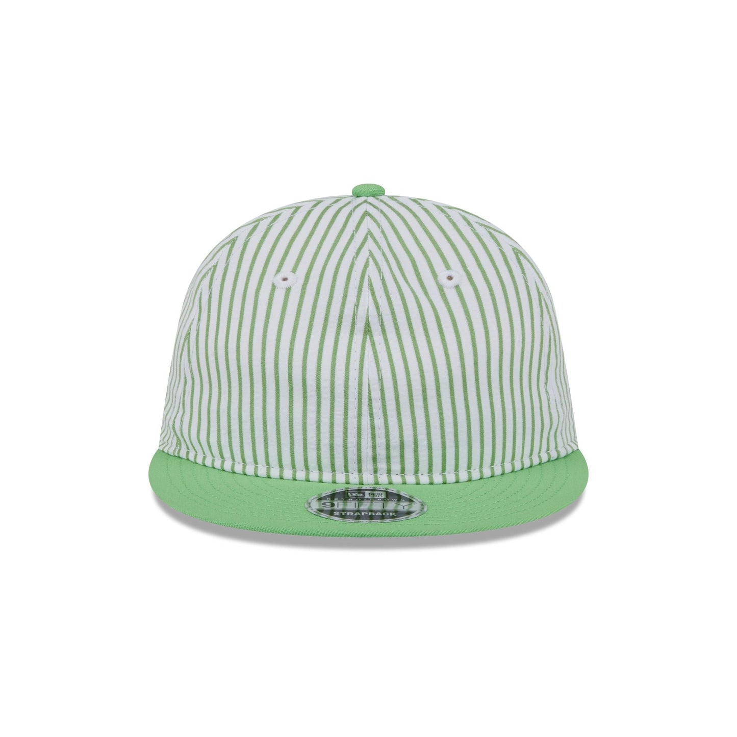 New Era Cap Lime Green Pinstripe Retro Crown 9FIFTY Snapback Hat
