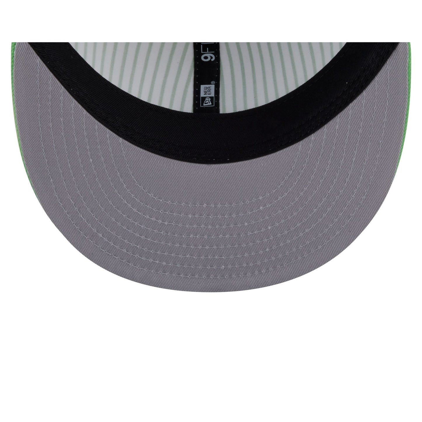 New Era Cap Lime Green Pinstripe Retro Crown 9FIFTY Snapback Hat