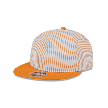 New Era Cap Orange Pinstripe Retro Crown 9FIFTY Snapback Hat