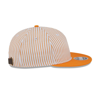 New Era Cap Orange Pinstripe Retro Crown 9FIFTY Snapback Hat