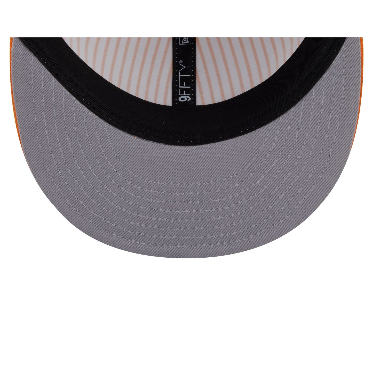 New Era Cap Orange Pinstripe Retro Crown 9FIFTY Snapback Hat